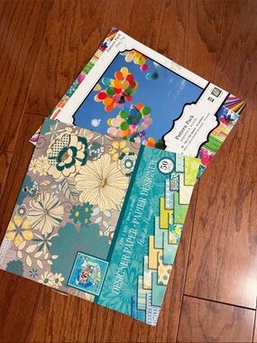 Colorbok Designer paper/ pattern pack 12x12 Scrapbook paper - set of 2